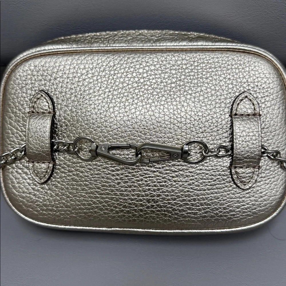 Coach Gold Pebbled Leather Crossbody